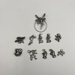 Sterling Silver Fairy Charm Necklace